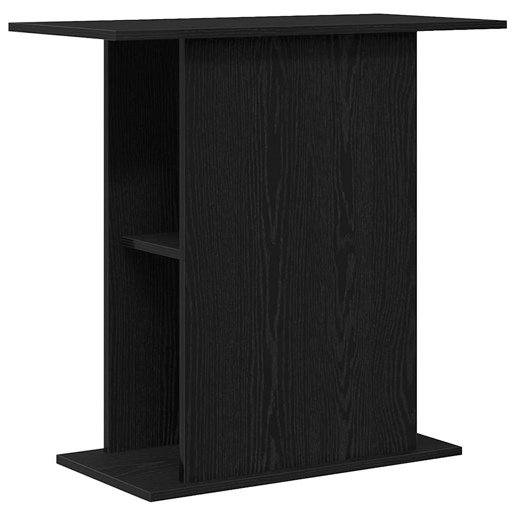 vidaXL Stojak pod akwarium czarny dąb 75x36x72,5 cm Drewno konstrukcyjne