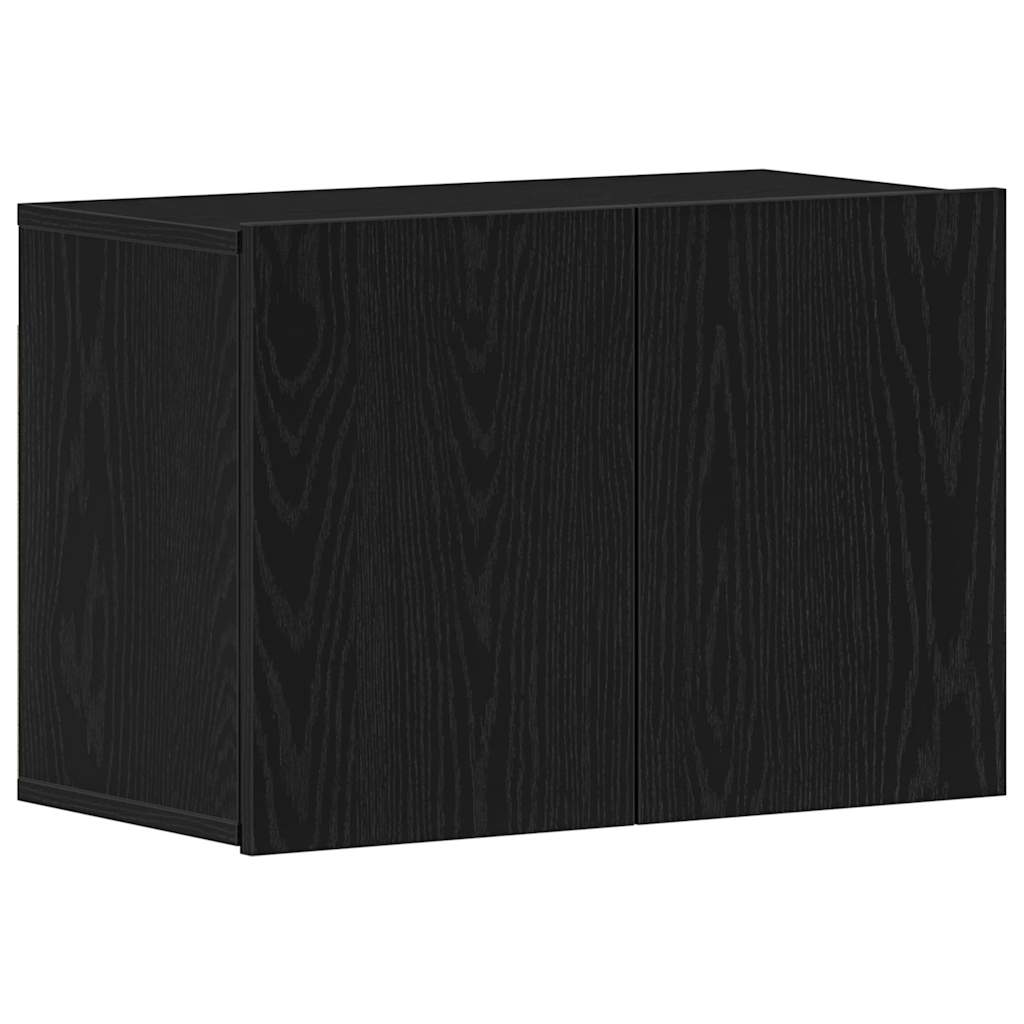 vidaXL Szafka RTV Czarny Dąb 60x30x41 cm Drewno klejone