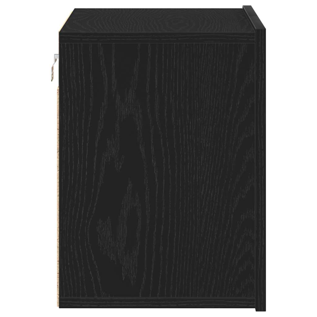 vidaXL Szafka RTV Czarny Dąb 60x30x41 cm Drewno klejone