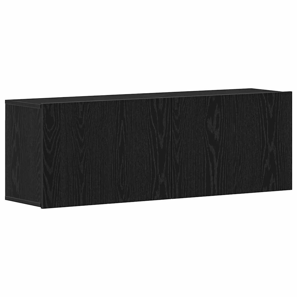 vidaXL Szafki RTV 2 szt. Dąb czarny 120x30x41 cm Drewno klejone