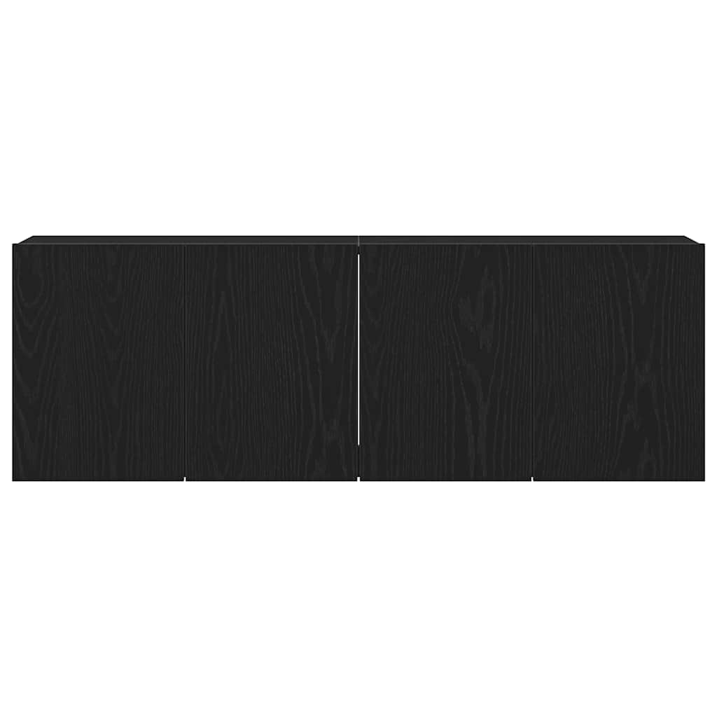 vidaXL Szafki RTV 2 szt. Dąb czarny 120x30x41 cm Drewno klejone