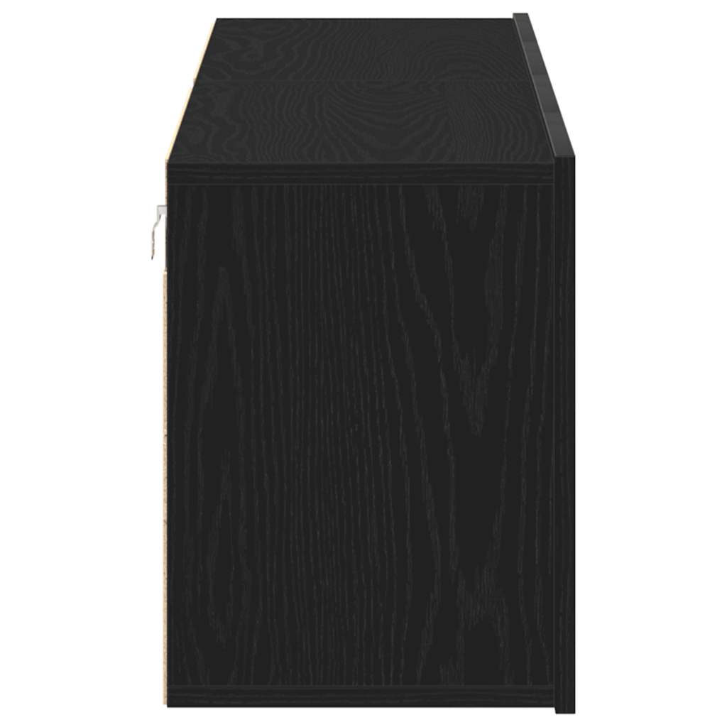 vidaXL Szafki RTV 2 szt. Dąb czarny 160x30x41 cm Drewno klejone