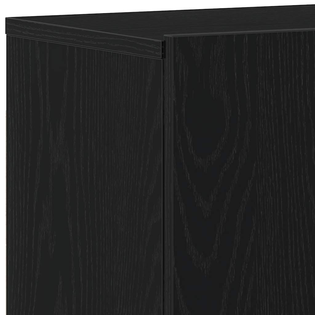 vidaXL Szafki RTV 2 szt. Dąb czarny 160x30x41 cm Drewno klejone
