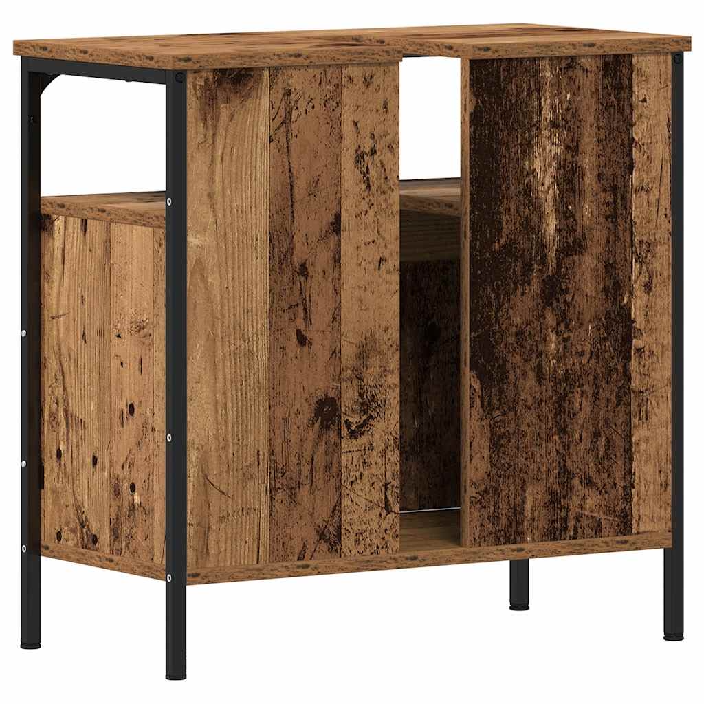 vidaXL Szafka pod umywalkę, stare drewno, 60x30x60 cm