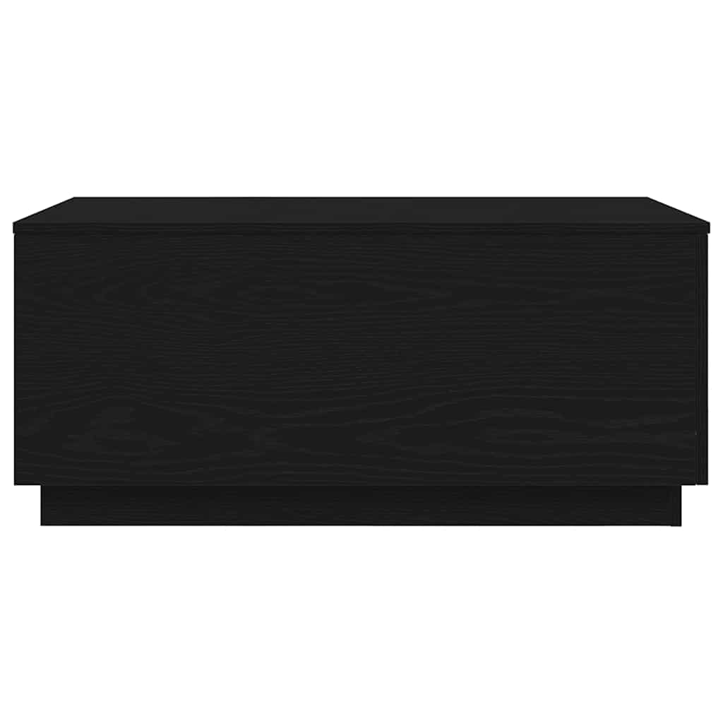 vidaXL Stolik kawowy z oświetleniem LED, czarny dąb, 90x50x40 cm