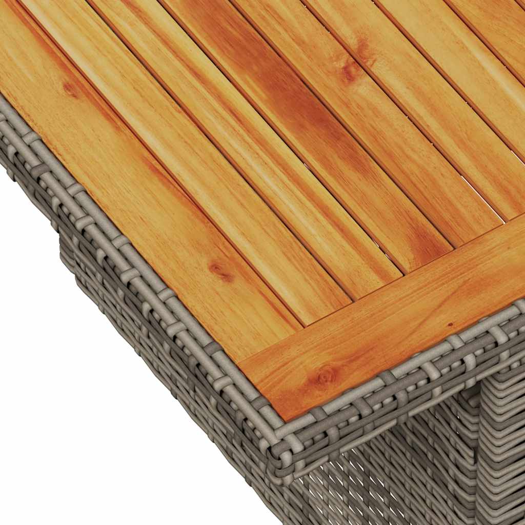 vidaXL 5-cz. zestaw wypoczynkowy do ogrodu, poduszki, szary rattan PE