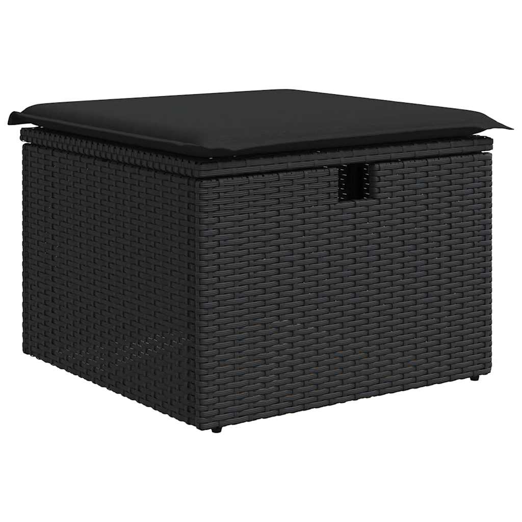 vidaXL 5-cz. zestaw wypoczynkowy do ogrodu, poduszki polirattan akacja