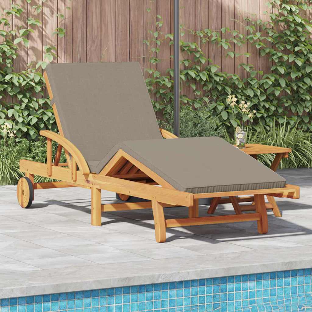 vidaXL Leżak Ciemnoszary 200 x 67 x 84 cm Lite Drewno Akacji