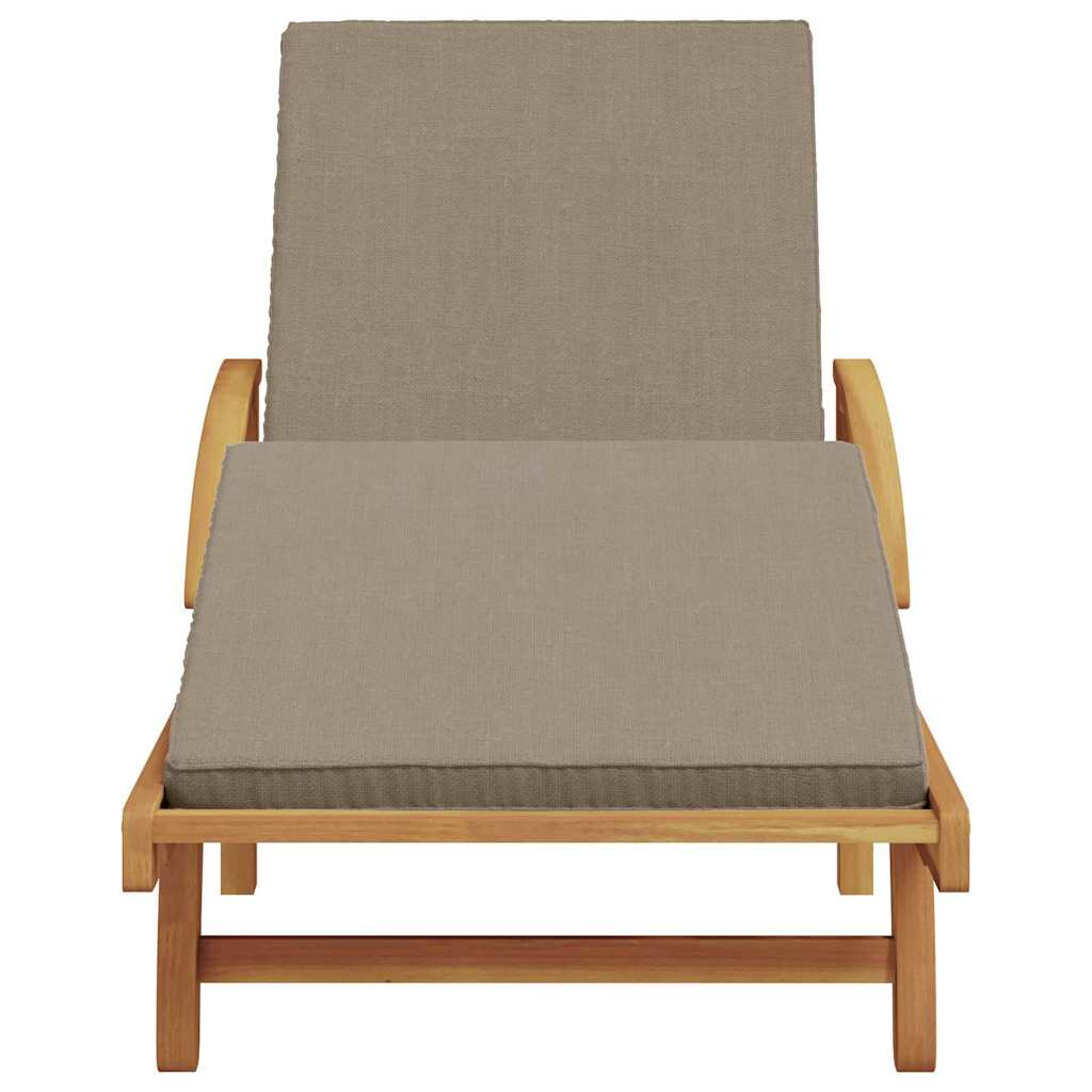 vidaXL Leżak Ciemnoszary 200 x 67 x 84 cm Lite Drewno Akacji