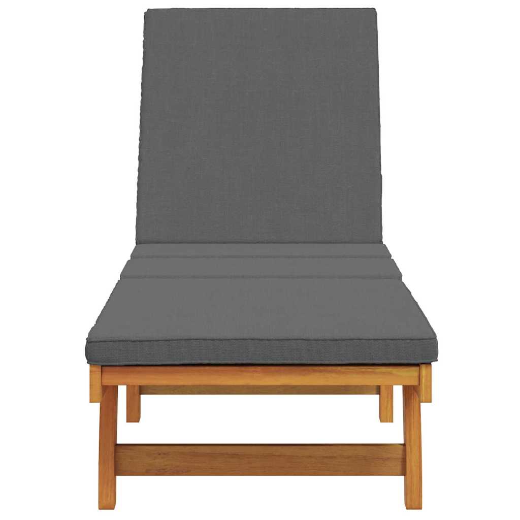 vidaXL Leżak Brązowy 199 x 63 x 85 cm Lite Drewno Akacji