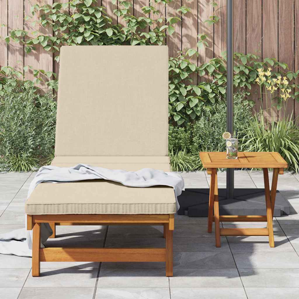 vidaXL Leżak Brązowy 199 x 63 x 85 cm Lite Drewno Akacji