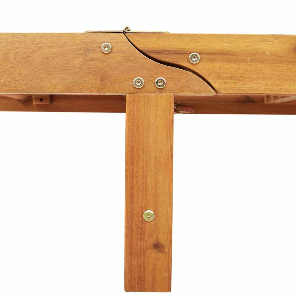 vidaXL Leżak Brązowy 199 x 63 x 85 cm Lite Drewno Akacji
