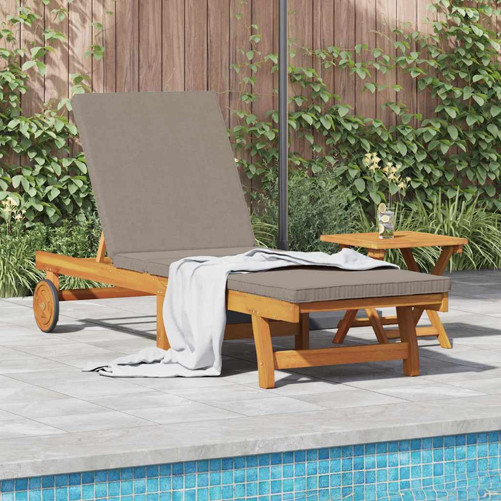 vidaXL Leżak Brązowy 199 x 63 x 85 cm Lite Drewno Akacji