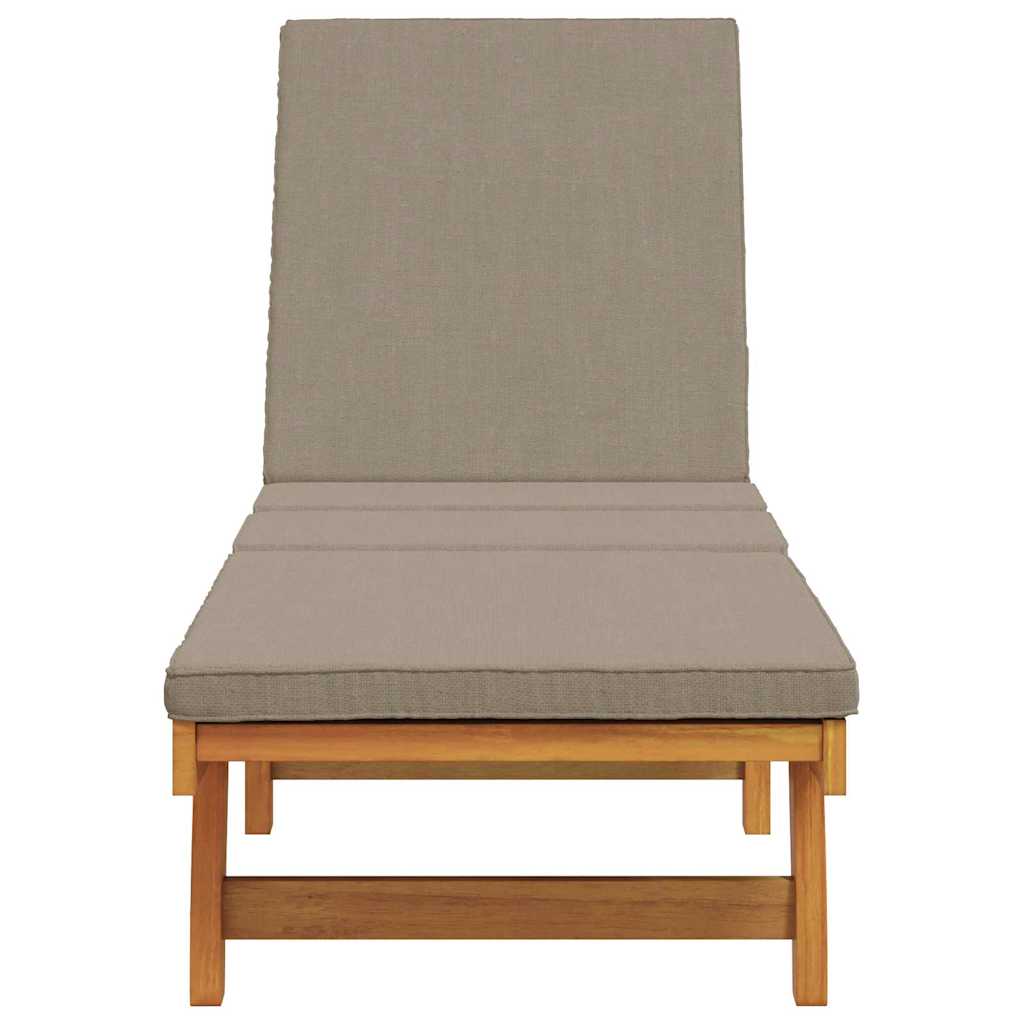 vidaXL Leżak Brązowy 199 x 63 x 85 cm Lite Drewno Akacji