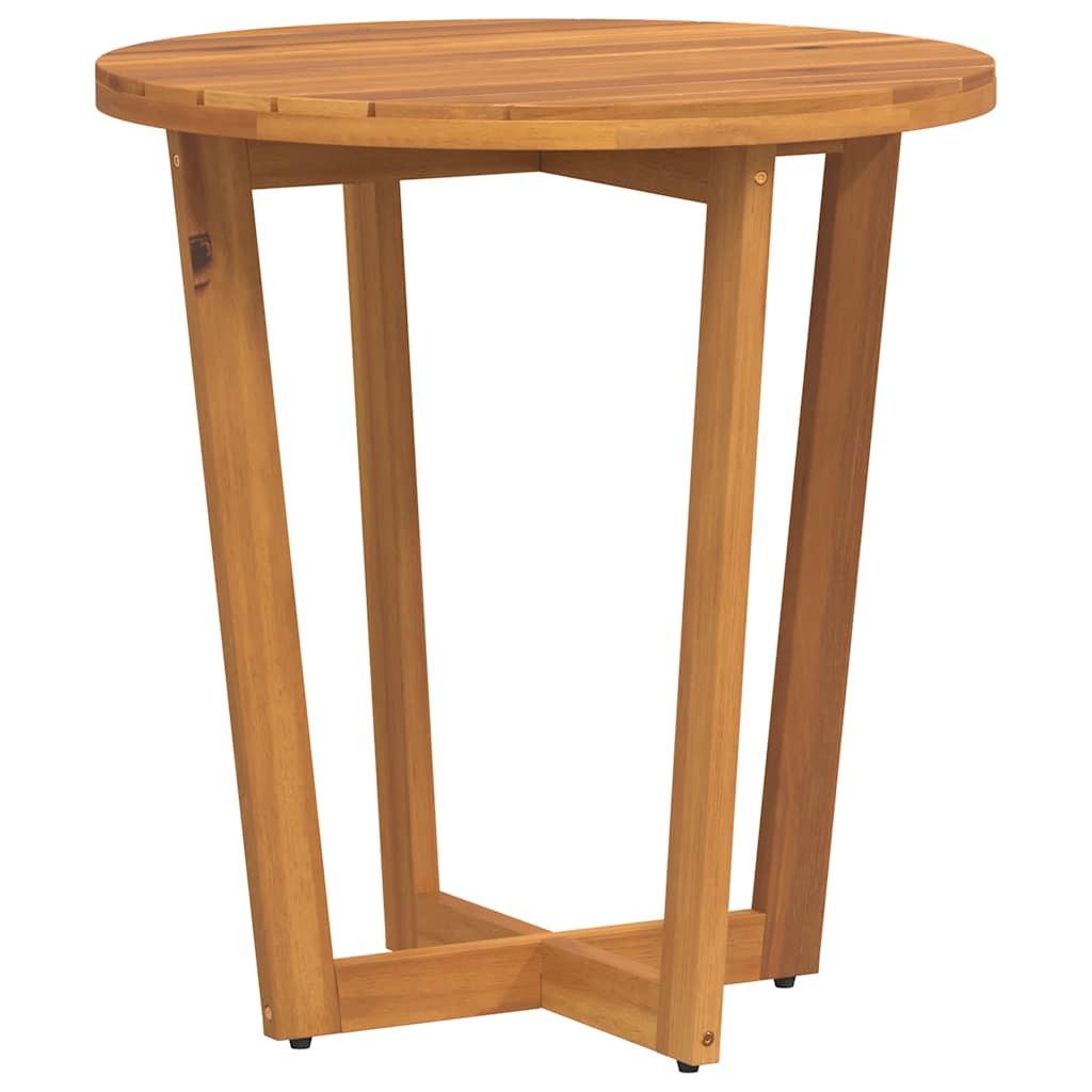 vidaXL Okrągły stolik ogrodowy Ø70x75 cm, lite drewno akacjowe