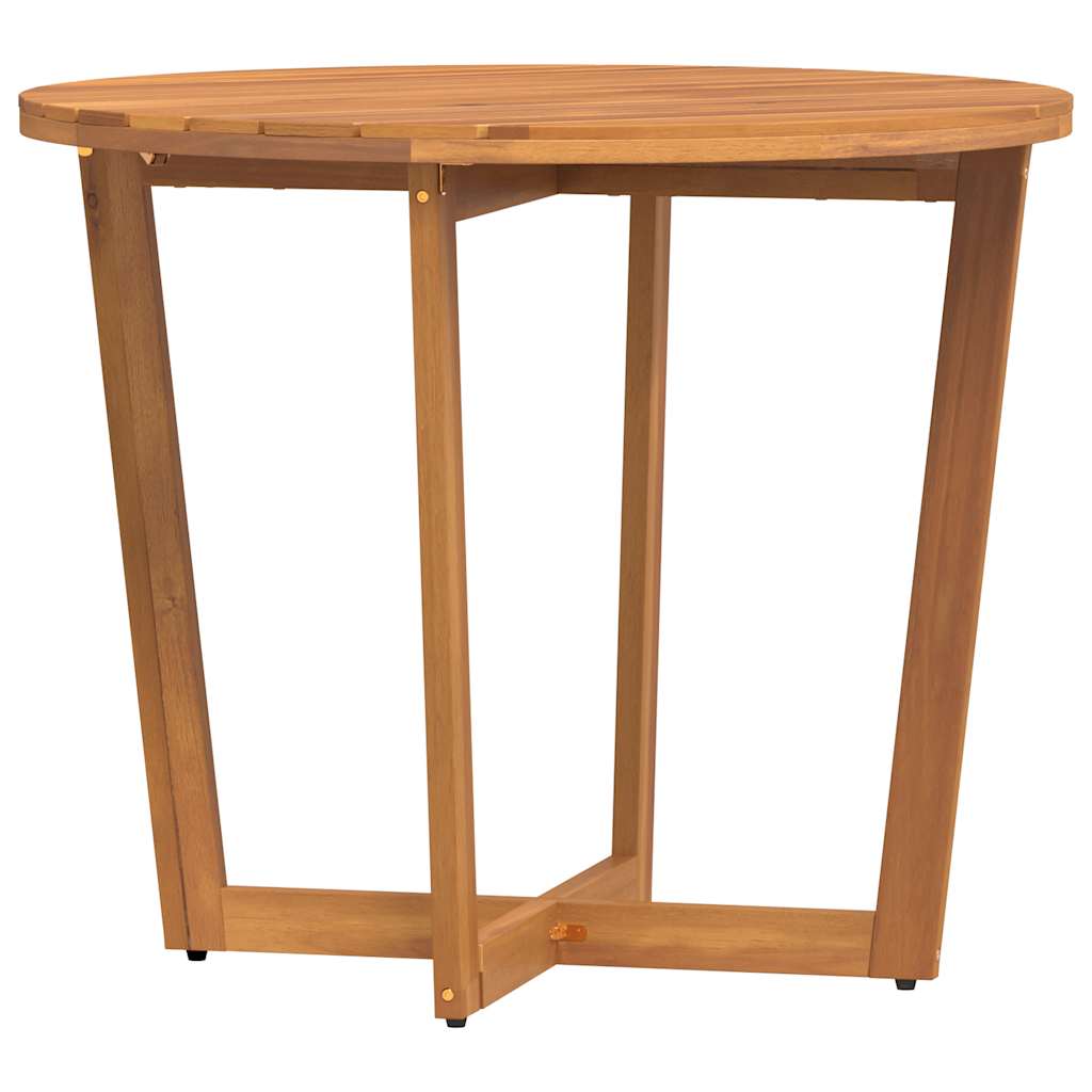 vidaXL Okrągły stół ogrodowy Ø90x75 cm z litego drewna akacjowego