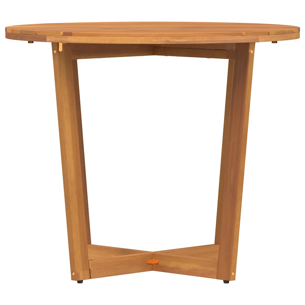 vidaXL Okrągły stół ogrodowy Ø90x75 cm z litego drewna akacjowego
