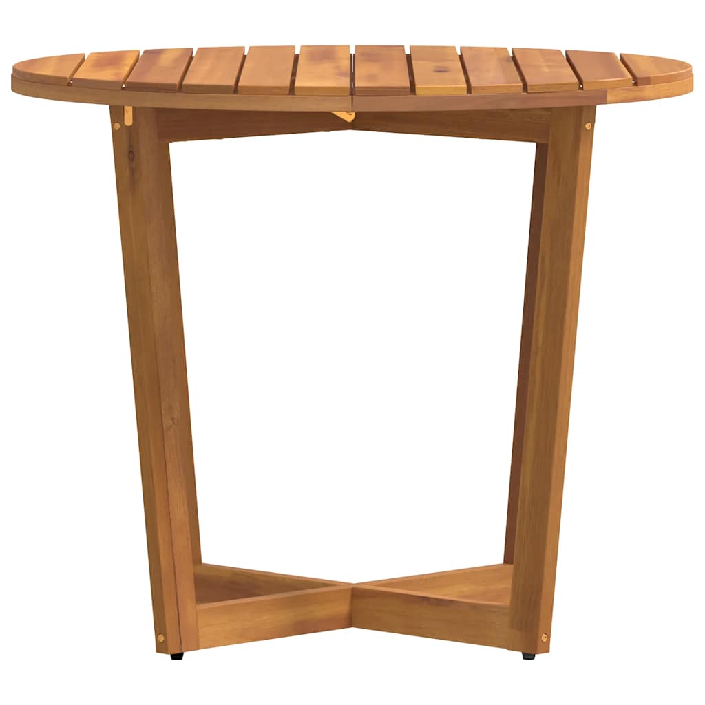 vidaXL Okrągły stół ogrodowy Ø90x75 cm z litego drewna akacjowego
