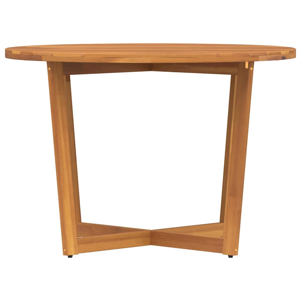 vidaXL Okrągły stół ogrodowy Ø110x75 cm z litego drewna akacjowego