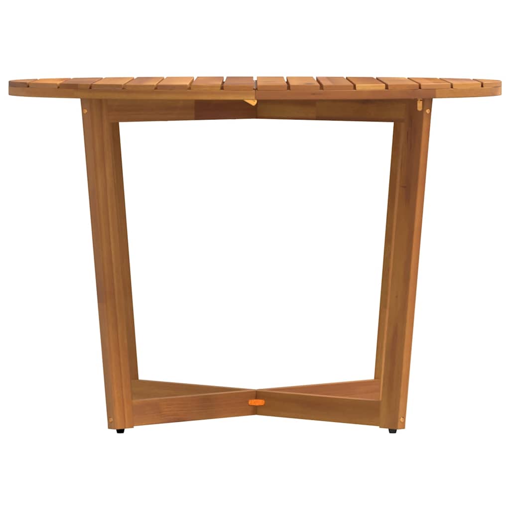 vidaXL Okrągły stół ogrodowy Ø110x75 cm z litego drewna akacjowego