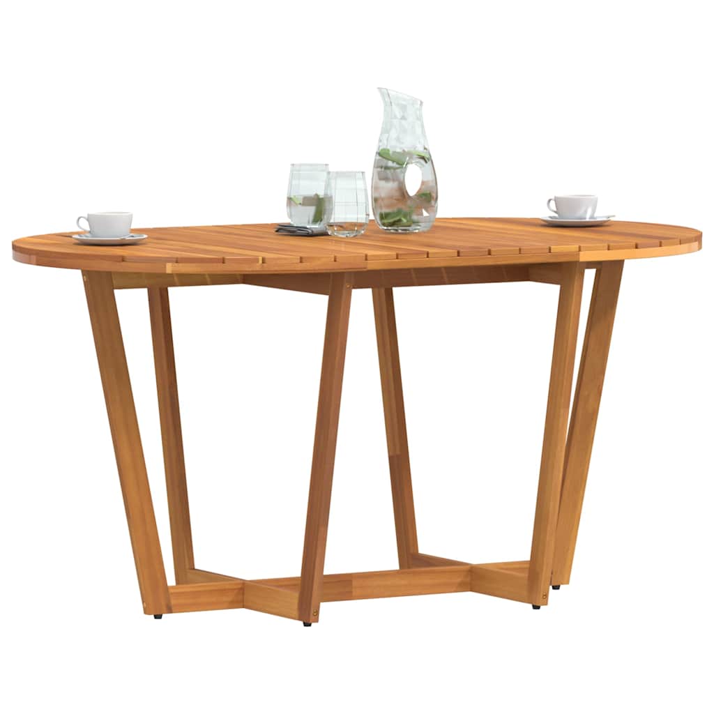 vidaXL Stół ogrodowy owalny 150x90x75 cm lite drewno akacjowe