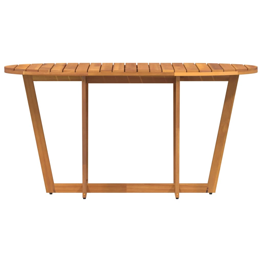 vidaXL Stół ogrodowy owalny 150x90x75 cm lite drewno akacjowe