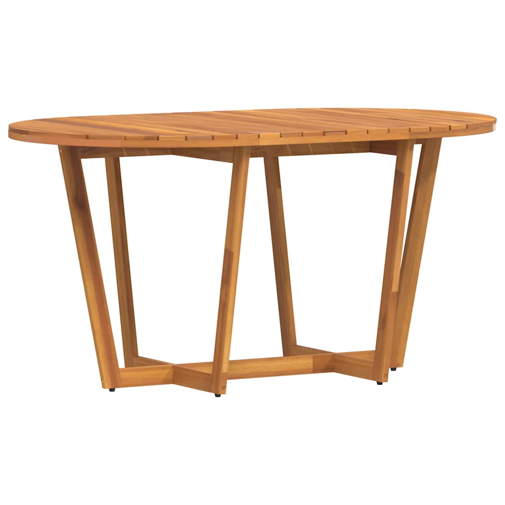 vidaXL Stół ogrodowy owalny 150x90x75 cm lite drewno akacjowe