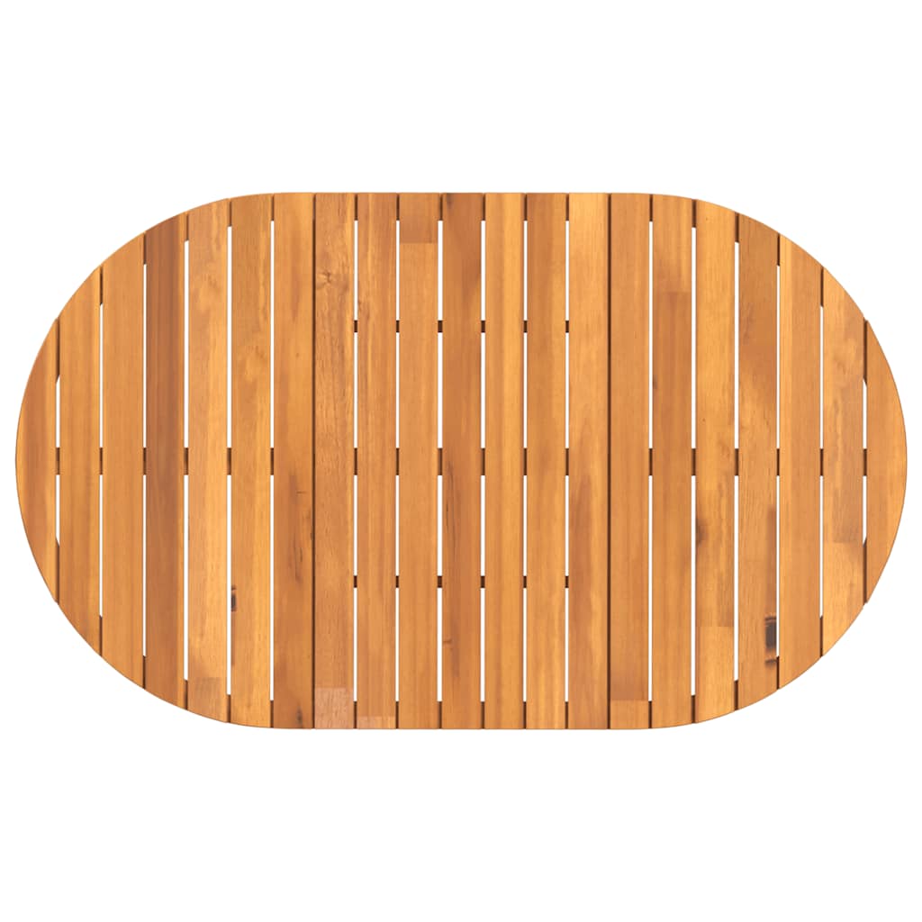 vidaXL Stół ogrodowy owalny 150x90x75 cm lite drewno akacjowe