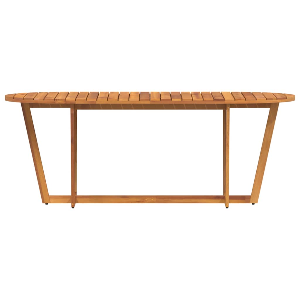 vidaXL Stół ogrodowy owalny 200x90x75 cm lite drewno akacjowe