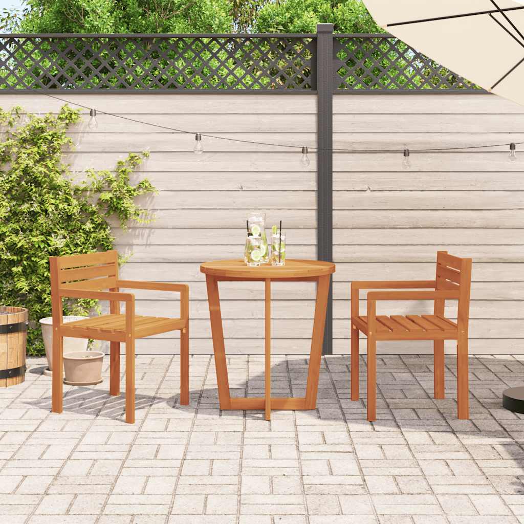 vidaXL Krzesła ogrodowe 2 szt. 50x53x80 cm Drewno lite Akacja
