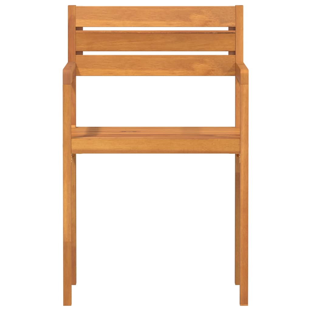 vidaXL Krzesła ogrodowe 2 szt. 50x53x80 cm Drewno lite Akacja