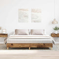 vidaXL Rama łóżka bez materaca Stare drewno 200x200 cm Drewno klejone