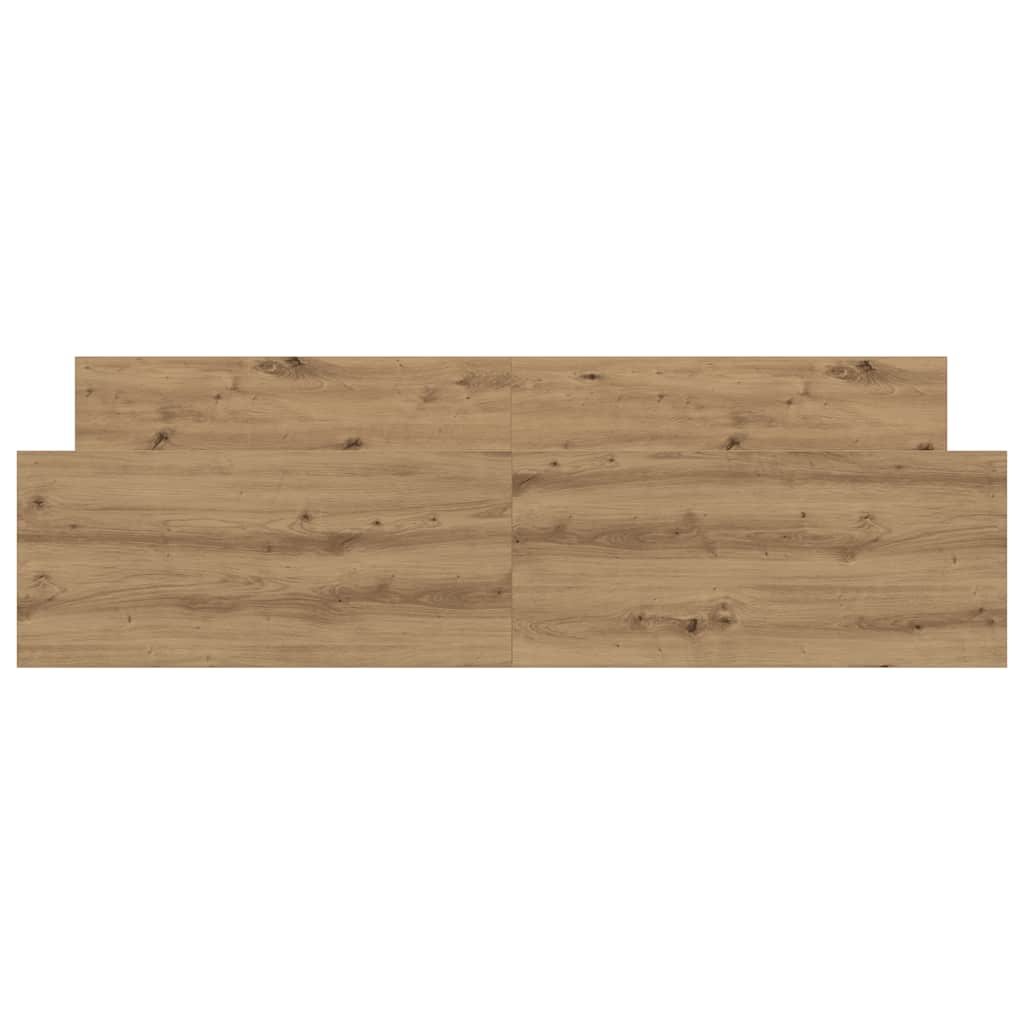 vidaXL Rama łóżka bez materaca Artisan Oak 160x200cm Drewno klejone