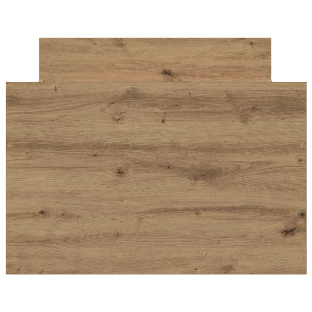 vidaXL Rama łóżka bez materaca Artisan Oak 100x200cm Drewno klejone