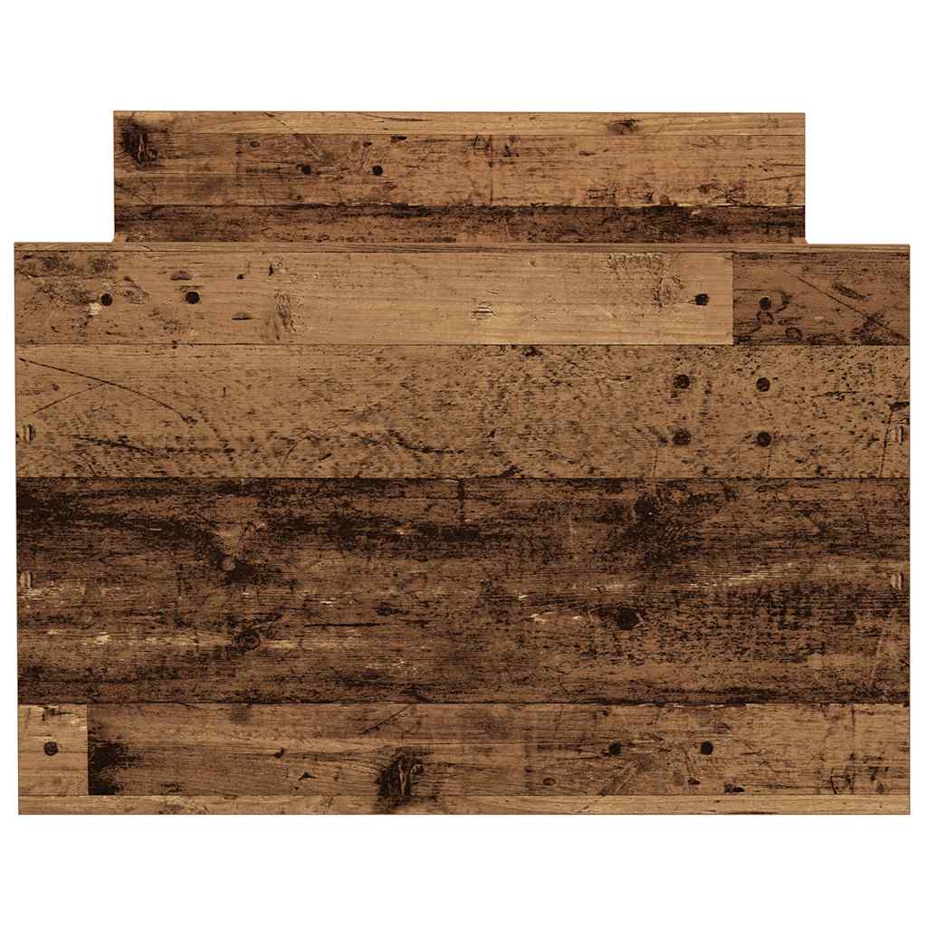vidaXL Rama łóżka bez materaca Stare drewno 90x190cm Drewno klejone