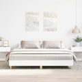 vidaXL Rama łóżka bez materaca Biała 180x200cm Drewno klejone