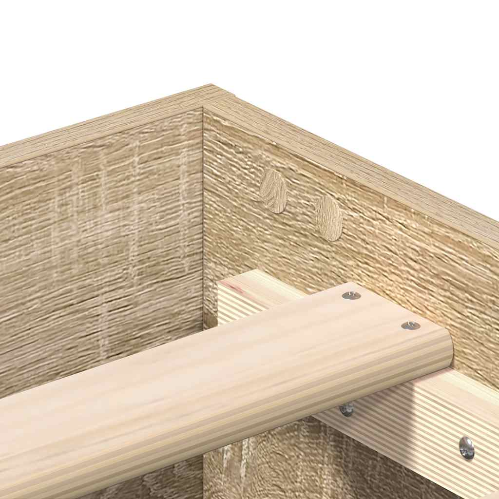 vidaXL Rama łóżka bez materaca Sonoma Oak 180x200cm Drewno klejone