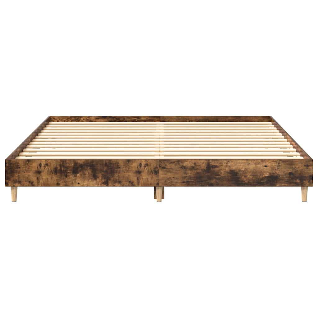 vidaXL Rama łóżka bez materaca dąb wędzony 180x200cm drewno klejone