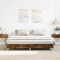 vidaXL Rama łóżka bez materaca dąb wędzony 180x200cm drewno klejone