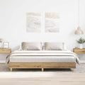 vidaXL Rama łóżka bez materaca Artisan Oak 180x200cm Drewno klejone