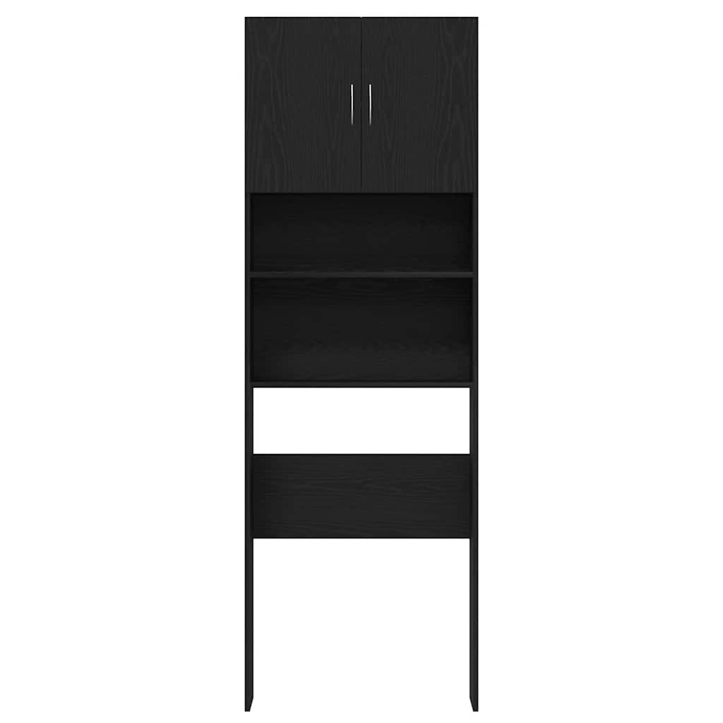vidaXL Szafka pod pralkę, czarny dąb, 64x24x190 cm