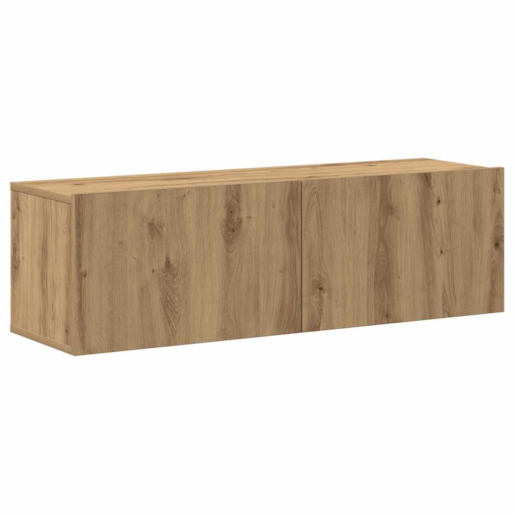 vidaXL 7-cz. zestaw szafek TV, dąb artisan, materiał drewnopochodny