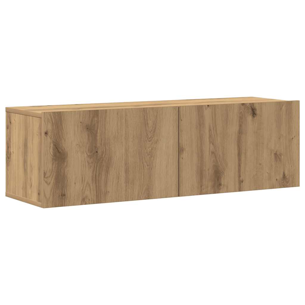 vidaXL 4-cz. zestaw szafek TV, dąb artisan, materiał drewnopochodny