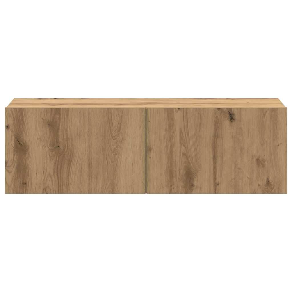 vidaXL 4-cz. zestaw szafek TV, dąb artisan, materiał drewnopochodny
