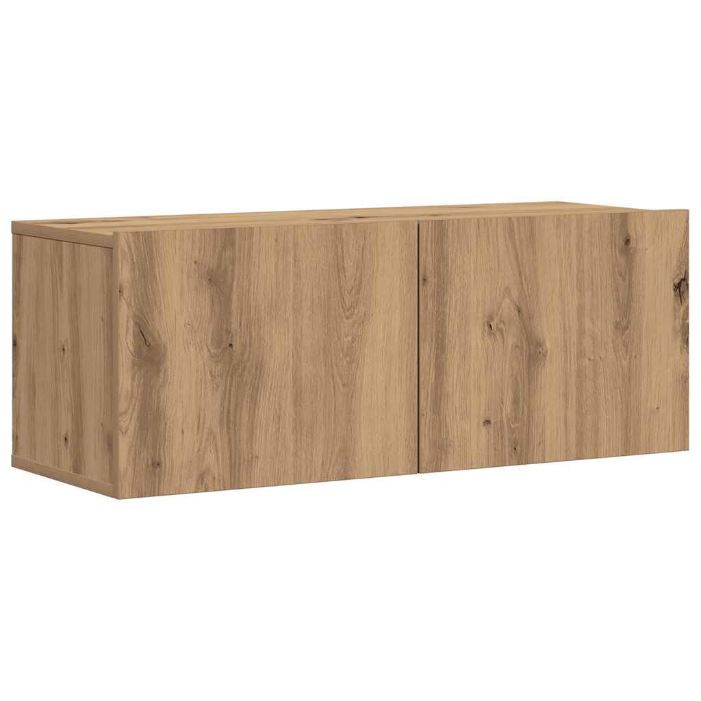 vidaXL 7-cz. zestaw szafek TV, dąb artisan, materiał drewnopochodny