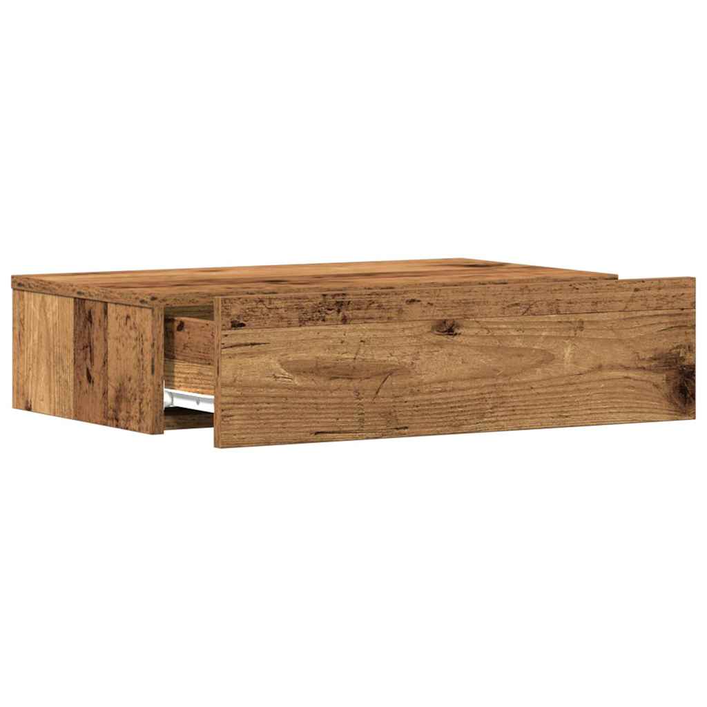 vidaXL Szafka nocna Stare drewno 60x35 cm materiał drewnopochodny