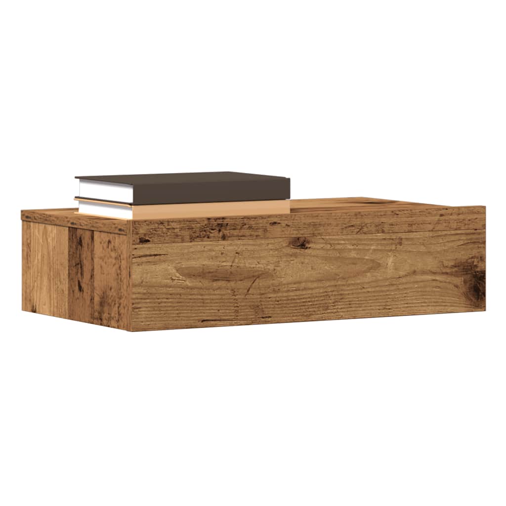 vidaXL Szafka nocna Stare drewno 60x35 cm materiał drewnopochodny