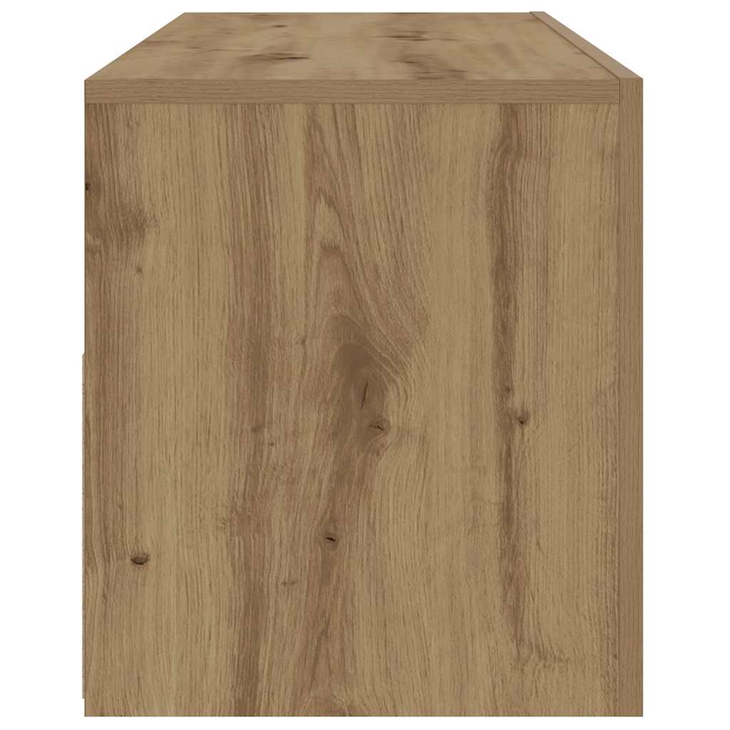 vidaXL Szafki nocne z LED, 2 szt., dąb artisan, 60x35x40 cm