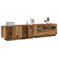 vidaXL Szafka pod TV z oświetleniem LED, dąb artisan, 180x35x40 cm
