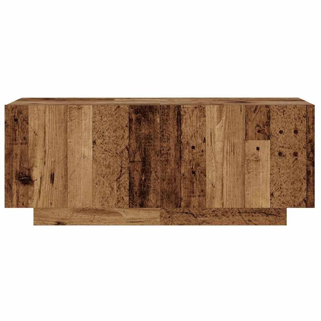vidaXL Szafka pod TV z oświetleniem LED, stare drewno, 260x35x40 cm